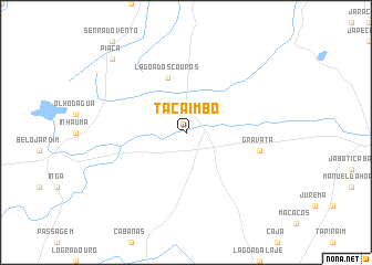 map of Tacaimbó