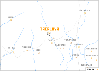 map of Tacalaya