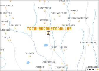 map of Tacámbaro de Codallos