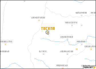 map of Tacana