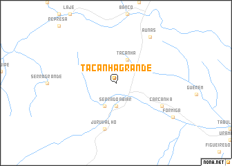 map of Tacanha Grande