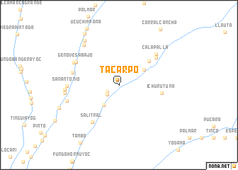 map of Tacarpo