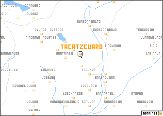 map of Tacatzcuaro