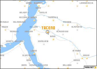 map of Taceno