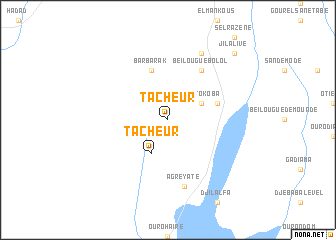 map of Tacheur