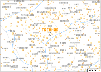 map of Tāchhār