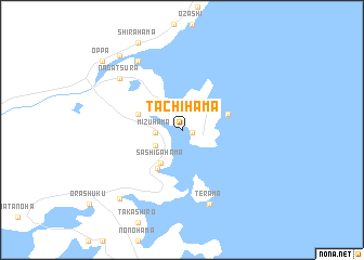 map of Tachihama