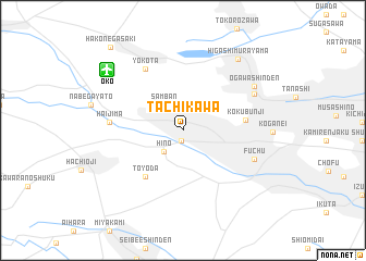 map of Tachikawa