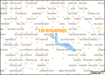 map of Taching am See