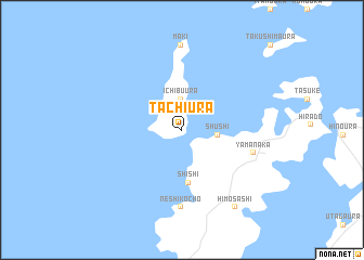 map of Tachiura