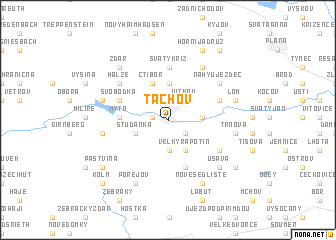 map of Tachov