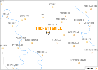 map of Tacketts Mill