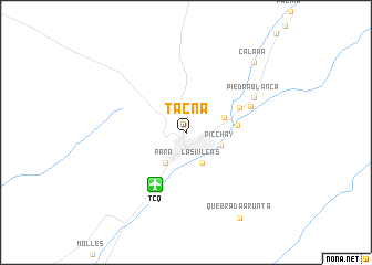 map of Tacna