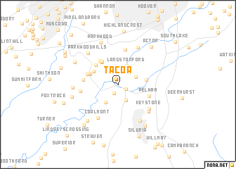 map of Tacoa