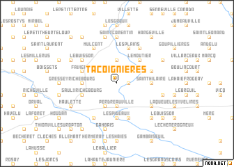 map of Tacoignières