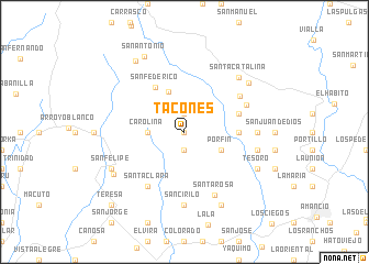 map of Tacones