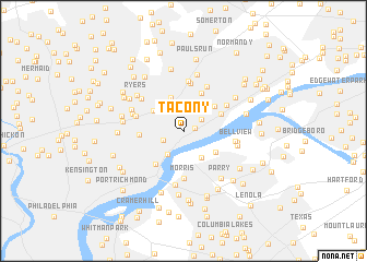 map of Tacony