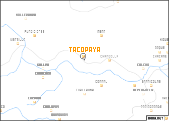 map of Tacopaya