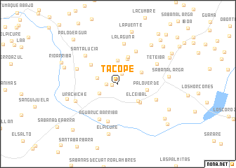 map of Tacope