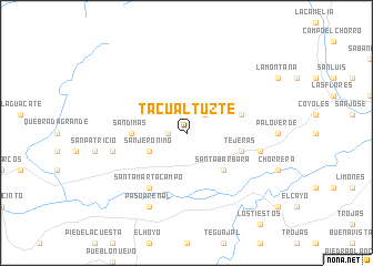 map of Tacualtuzte