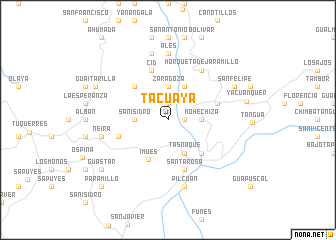 map of Tacuaya