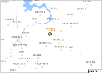 map of Tacy