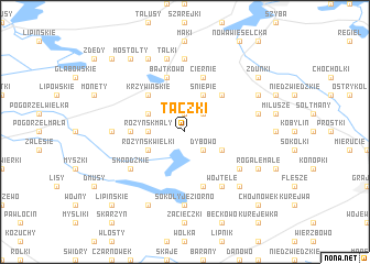 map of Taczki