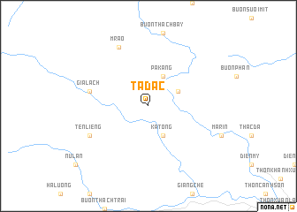 map of Ta Dác