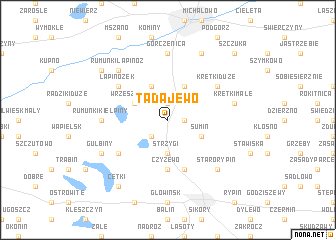 map of Tadajewo