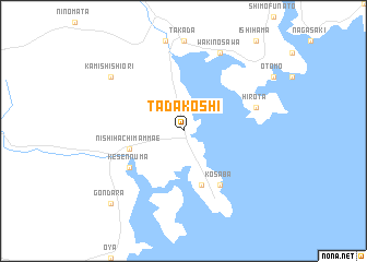 map of Tadakoshi