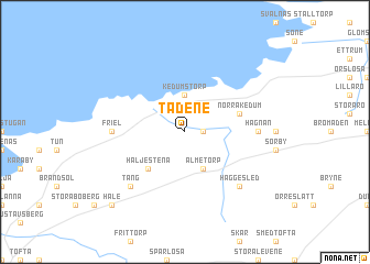 map of Tådene