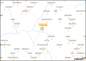 map of Tadia