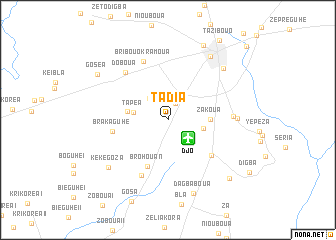 map of Tadia