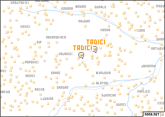 map of Tadići