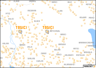 map of Tadići