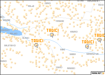 map of Tadići