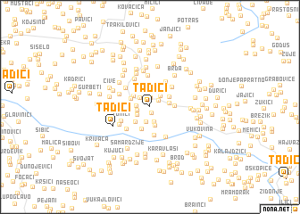 map of Tadići
