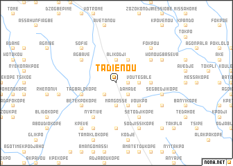 map of Tadiénou