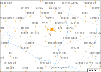 map of Tadīl