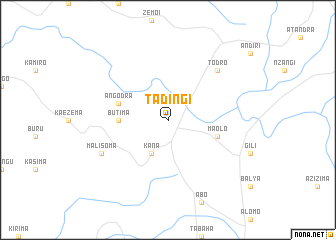 map of Tadingi