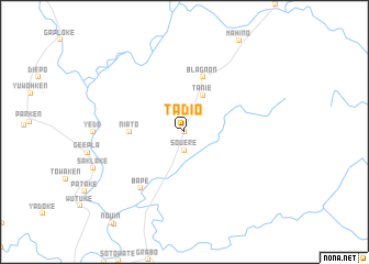 map of Tadio