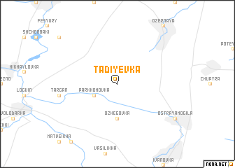 map of Tadiyevka