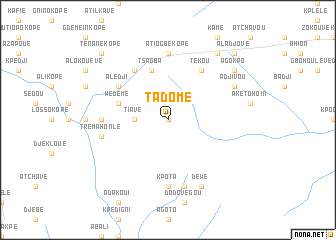 map of Tadomé