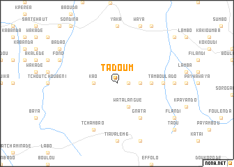 map of Tadoum