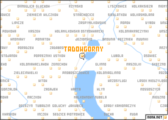 map of Tądów Górny