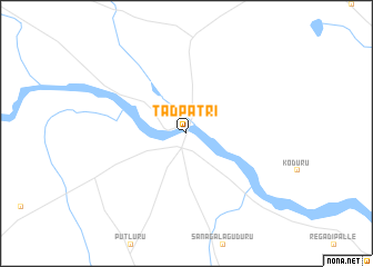 map of Tādpatri