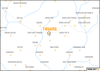 map of Tà Ðưng