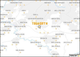 map of Tadworth