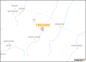 map of Tadzhimi