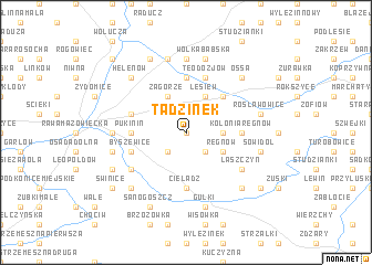 map of Tadzinek